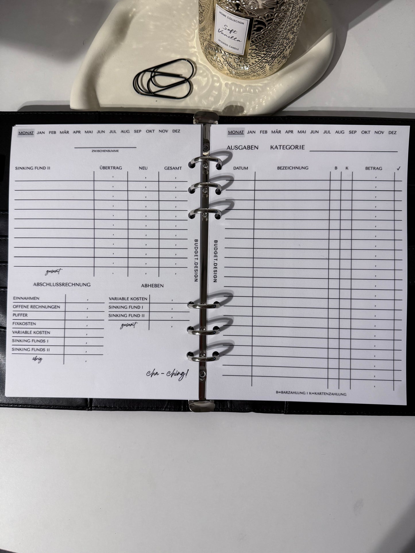 🌸 Budget Starterset „White Bloom“ – Für deinen stilvollen Finanz-Neustart 🌸