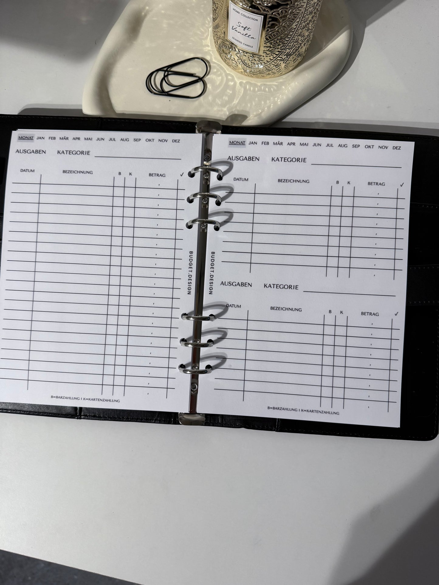 🌸 Budget Starterset „White Bloom“ – Für deinen stilvollen Finanz-Neustart 🌸