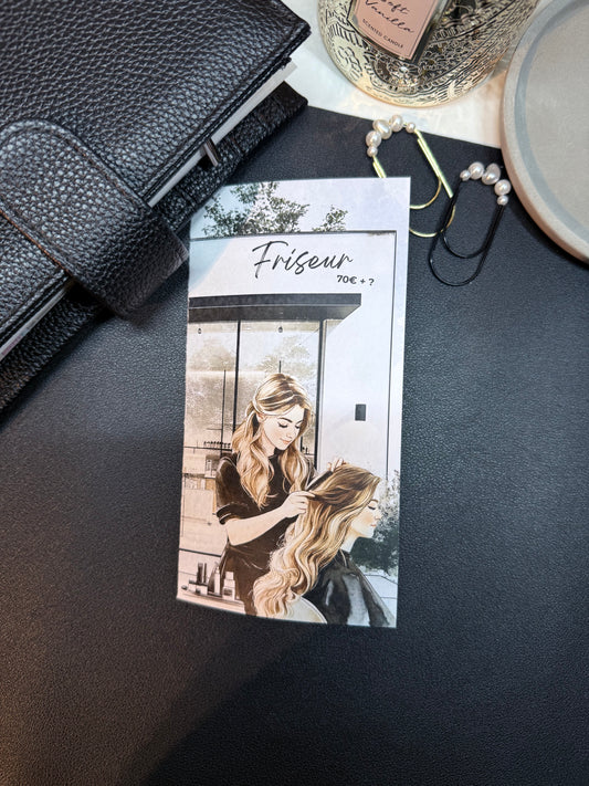 2er Klappkarte - Friseur