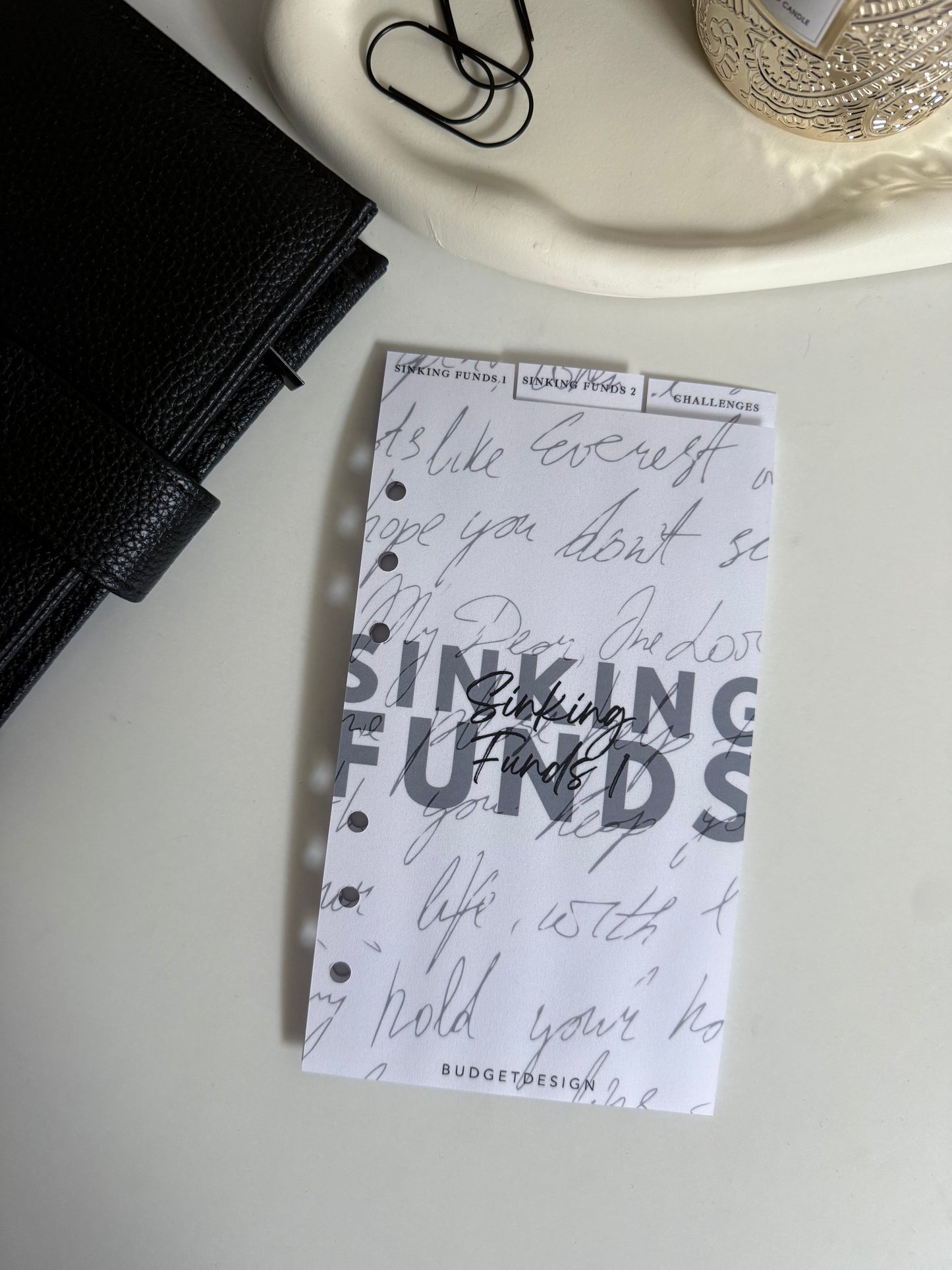 Register für deinen Budget Planer - Sinkingfunds und Challenges - A6