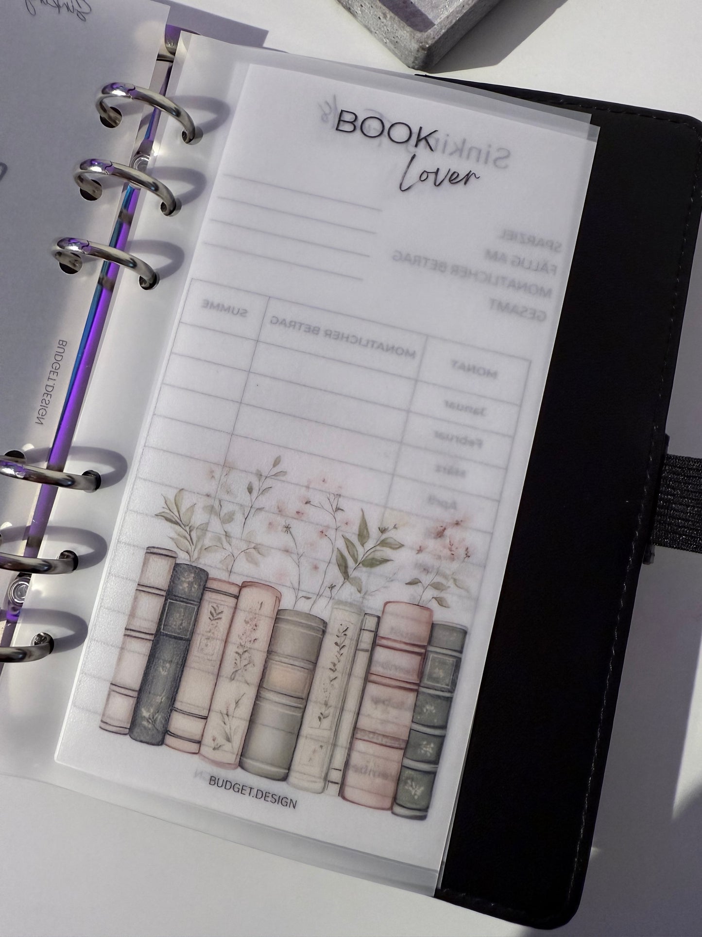 Sparchallenges Book Lover - mit Tracker - beliebiges Sparziel