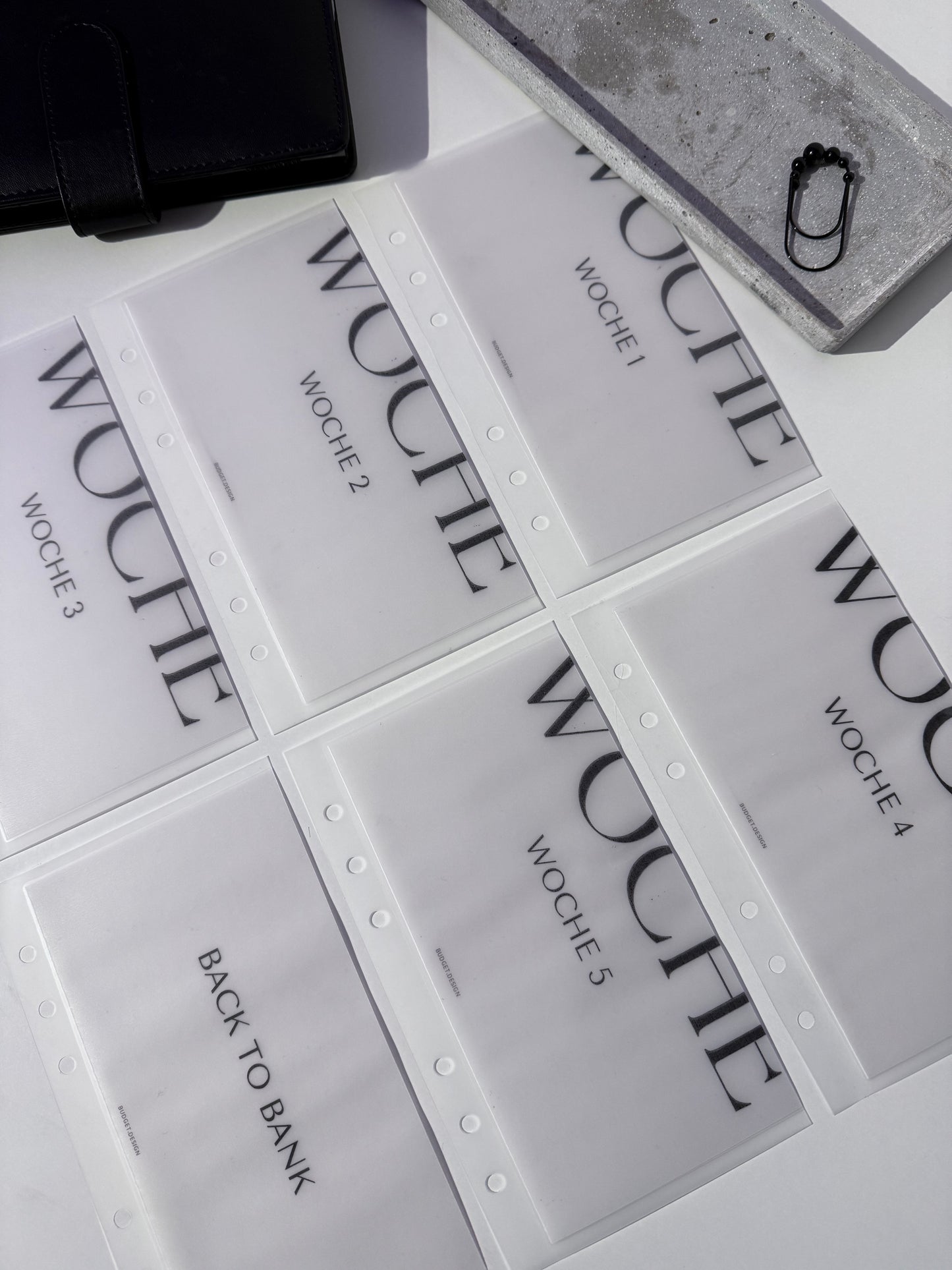 Wochen Budget 1-5 + back to bank