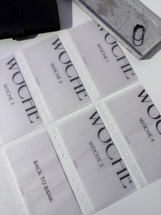 Wochen Budget 1-5 + back to bank