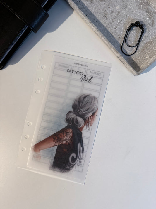 Sparchallenge Tattoo - mit Tracker - beliebiges Sparziel