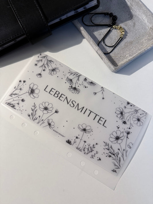 Budget Umschlag matt - Flower Power