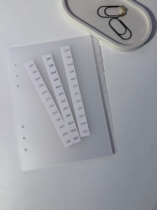 Register für deinen Budget Planer - Januar bis Dezember - A6