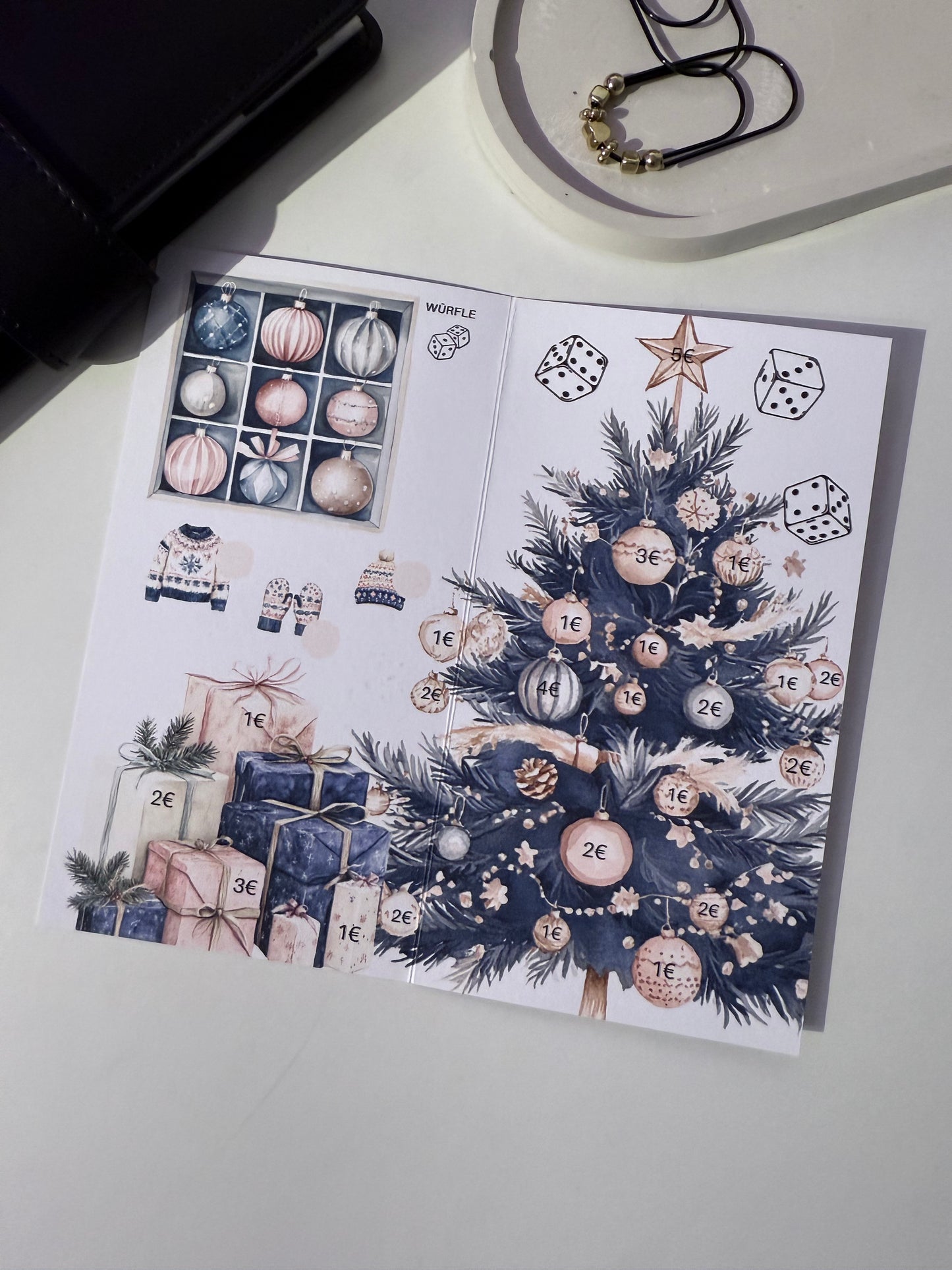2er Klappkarte - Winter Blush