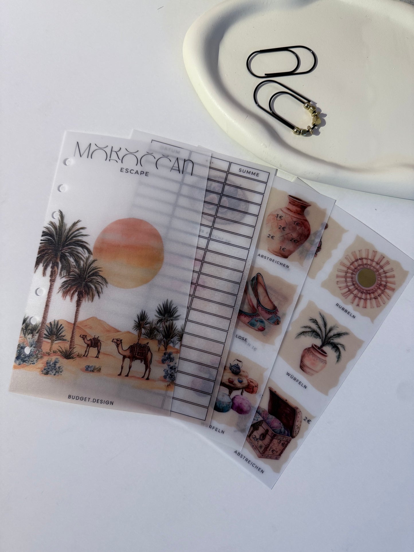 Sparchallenge Morroccan Escape - A6 zum einheften