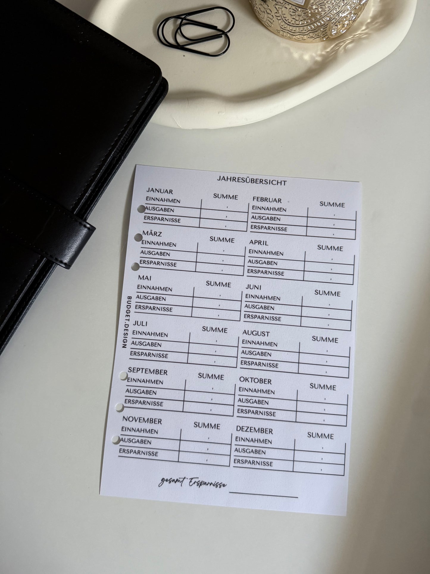 Finanzplaner Zusatzseiten | matt laminiert | A5