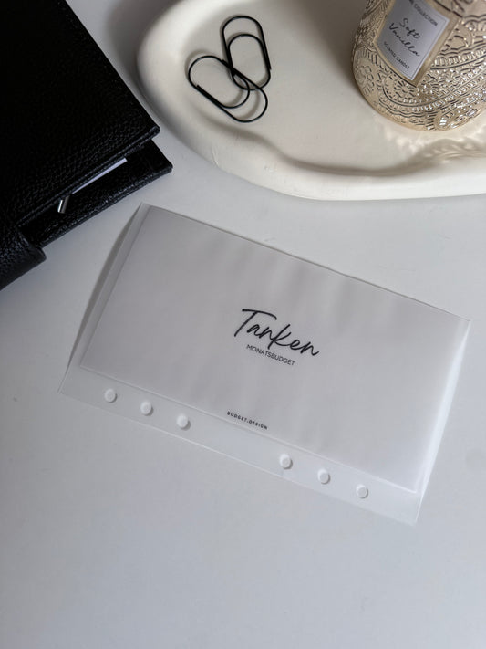 Budget Umschlag matt - kursiv