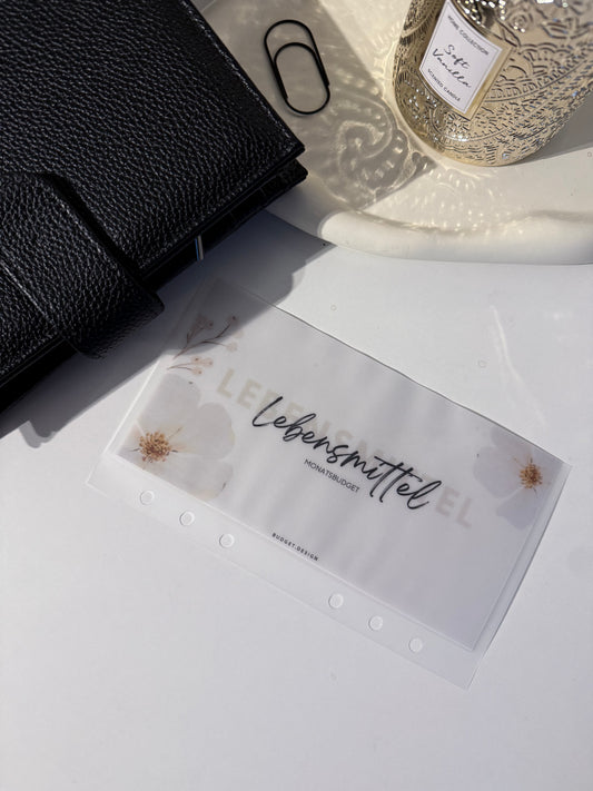 Budget Umschlag matt - white bloom