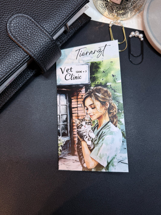 2er Klappkarte - Tierarzt