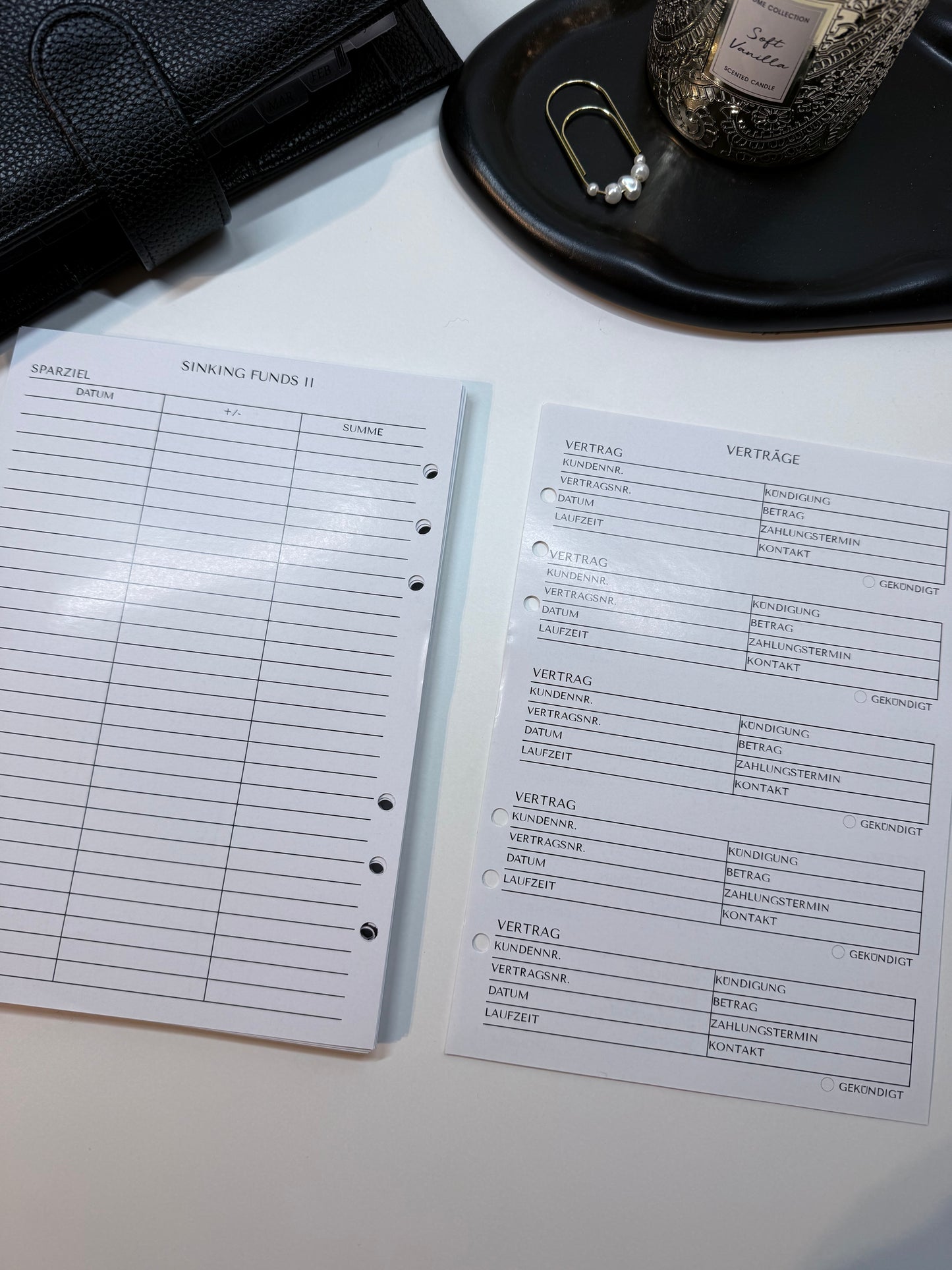 Finanzplaner undatiert | 12 Monate | A5