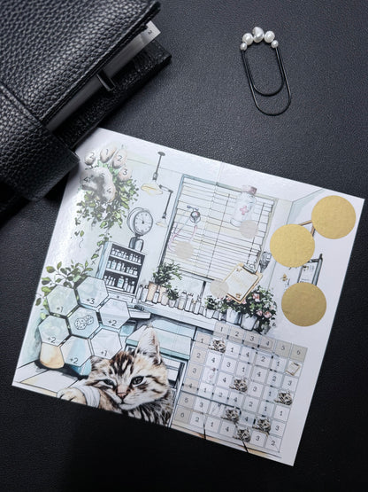Bundle - Spar Umschläge mit Klappkarten Challenge | frosty design | beliebiges Sparziel