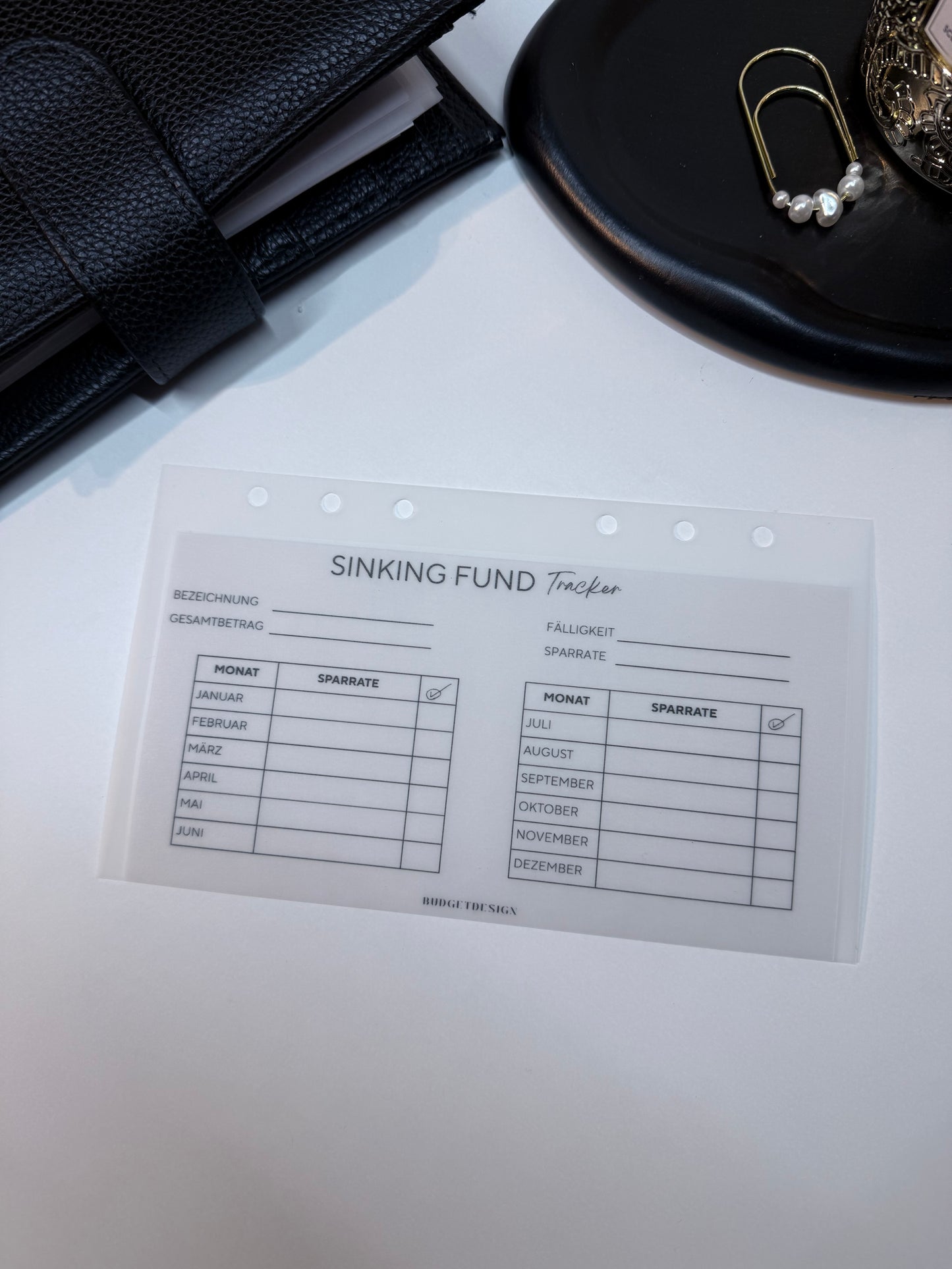 Sinking Fund Tracker A6
