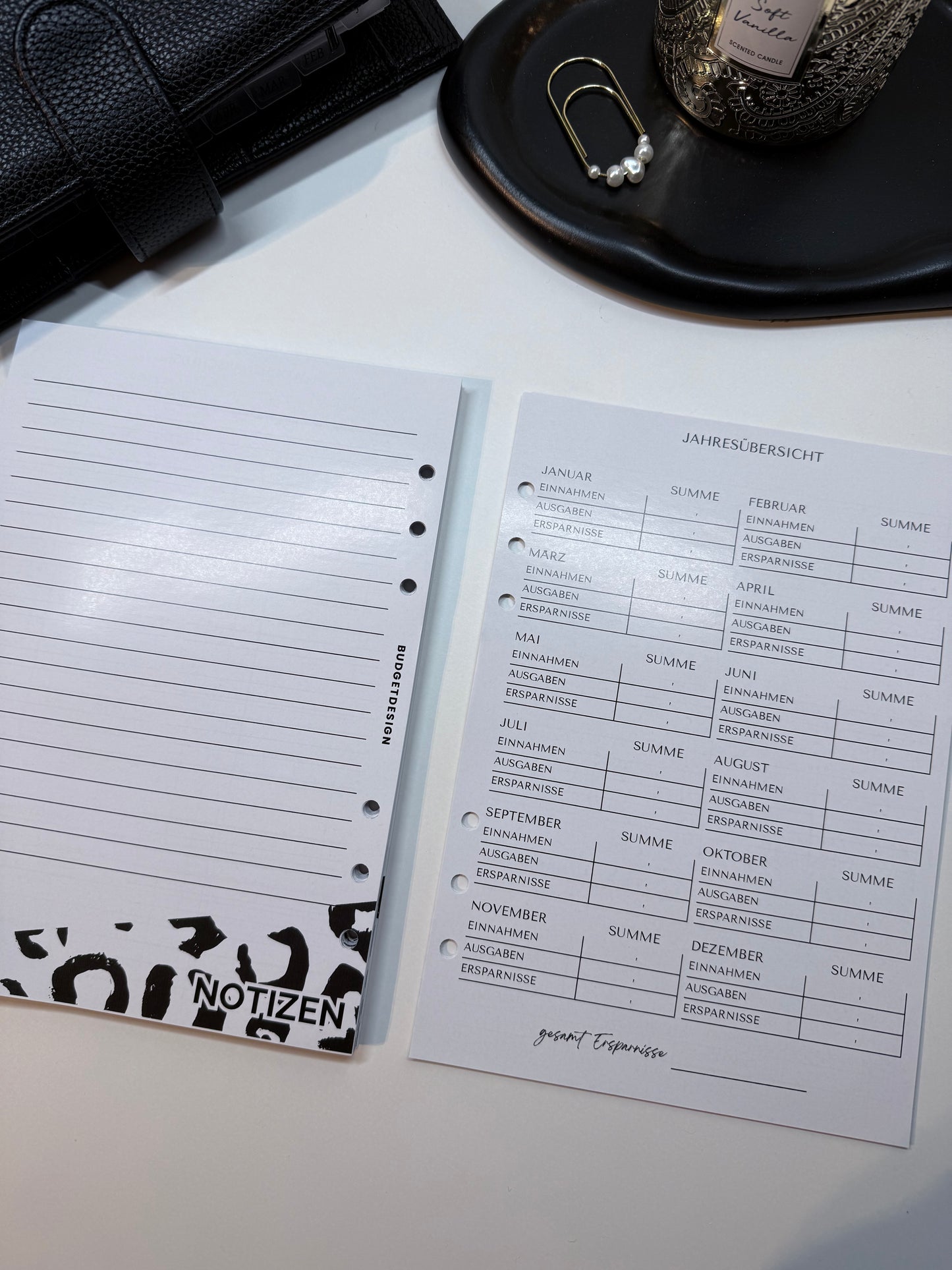 Finanzplaner undatiert | 12 Monate | A5