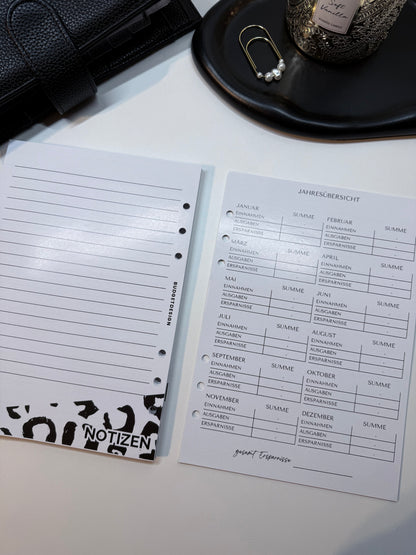 Finanzplaner undatiert | 12 Monate | A5