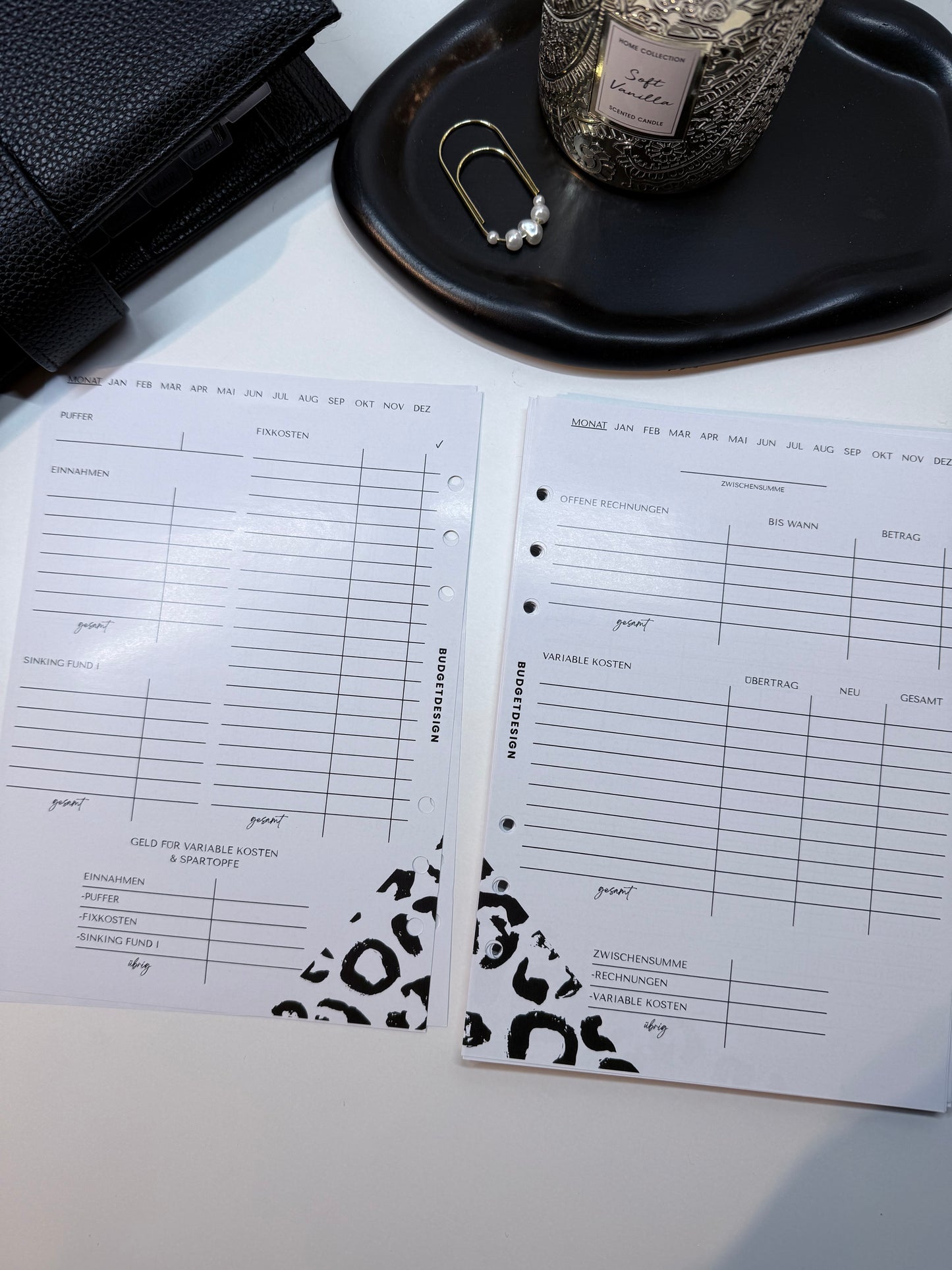 Finanzplaner undatiert | 12 Monate | A5