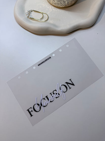 Deckblätter | focus on yourself