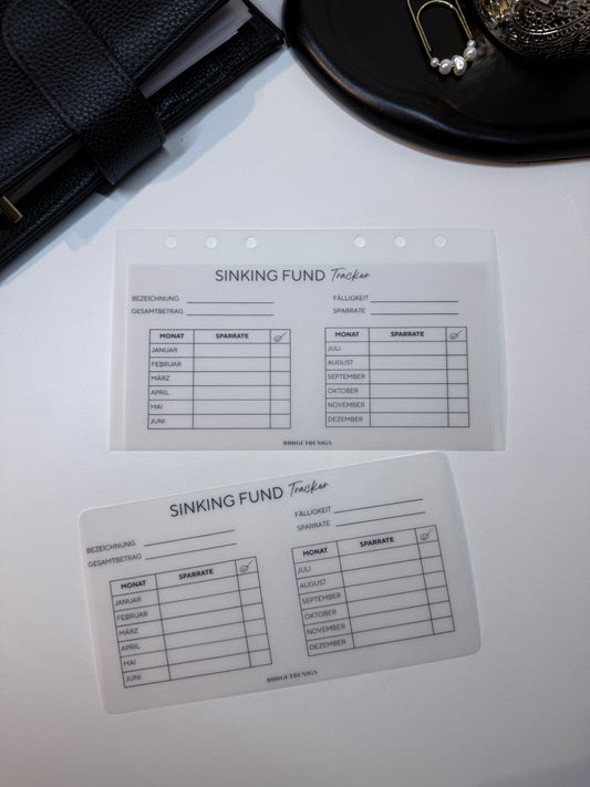Sinking Fund Tracker A6