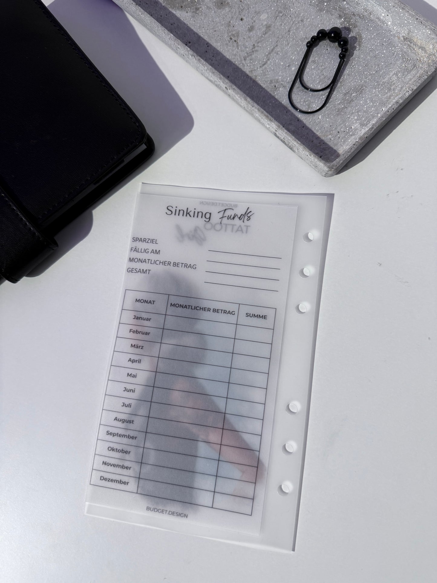 Sparchallenge Tattoo - mit Tracker - beliebiges Sparziel