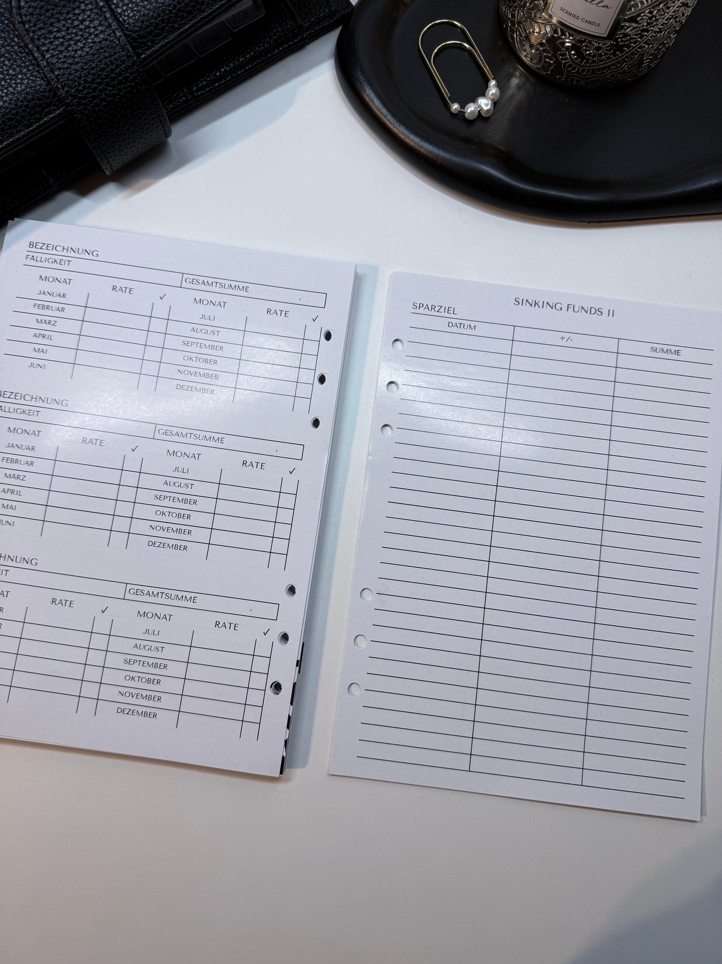 Finanzplaner undatiert | 12 Monate | A5