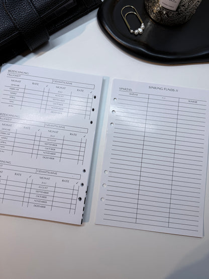 Finanzplaner undatiert | 12 Monate | A5