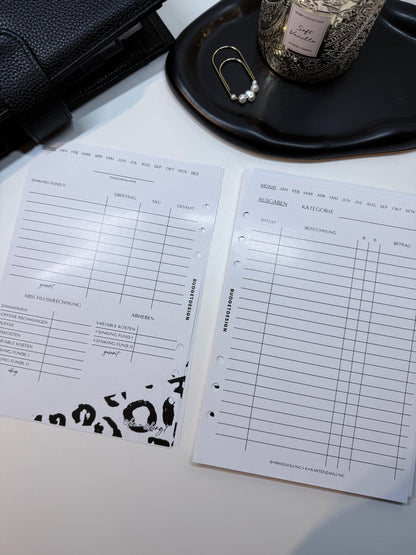 Finanzplaner undatiert | 12 Monate | A5