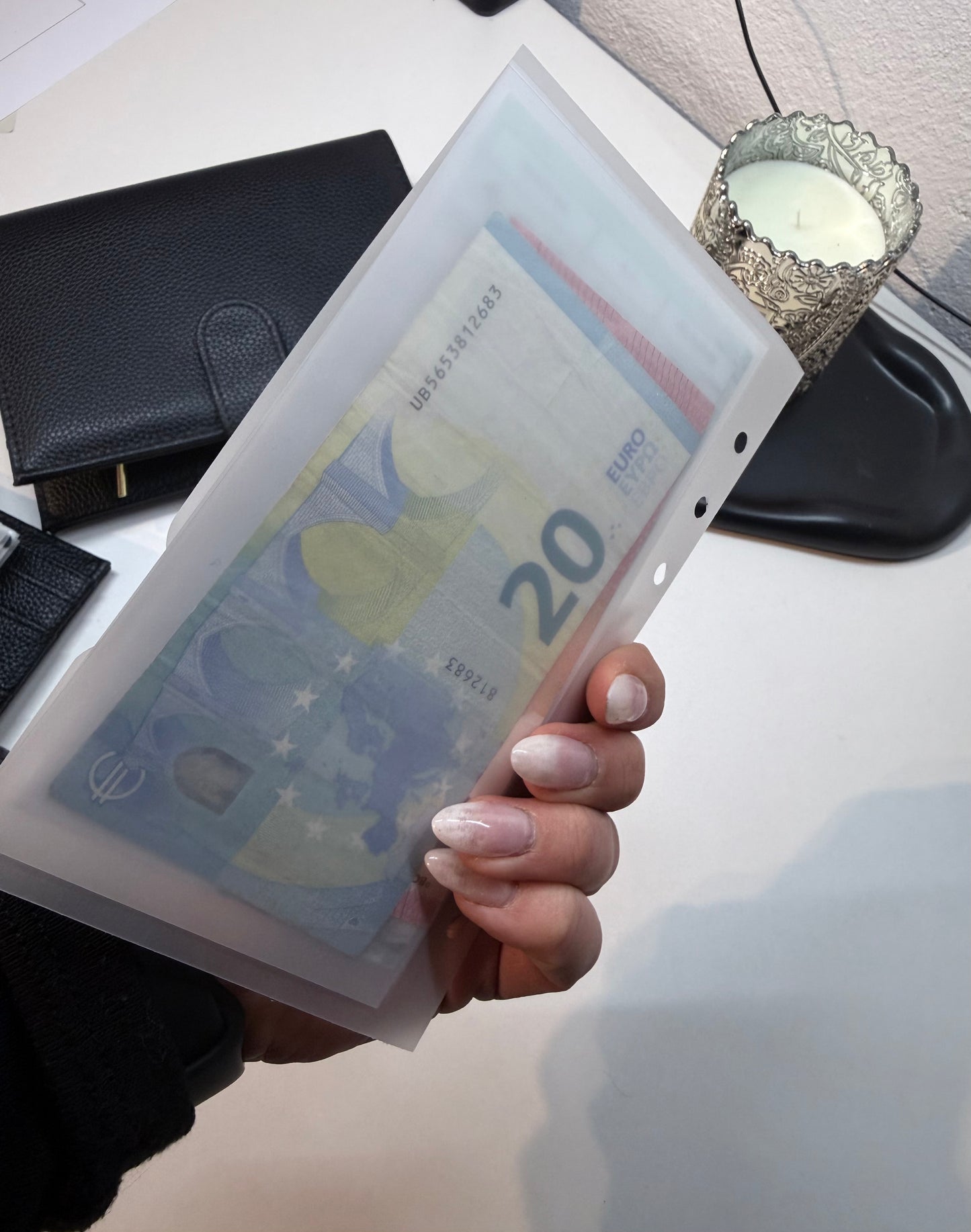 Budget Doppel Umschlag matt - blanko