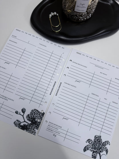 Finanzplaner Leo Flowers | matt laminiert | A5