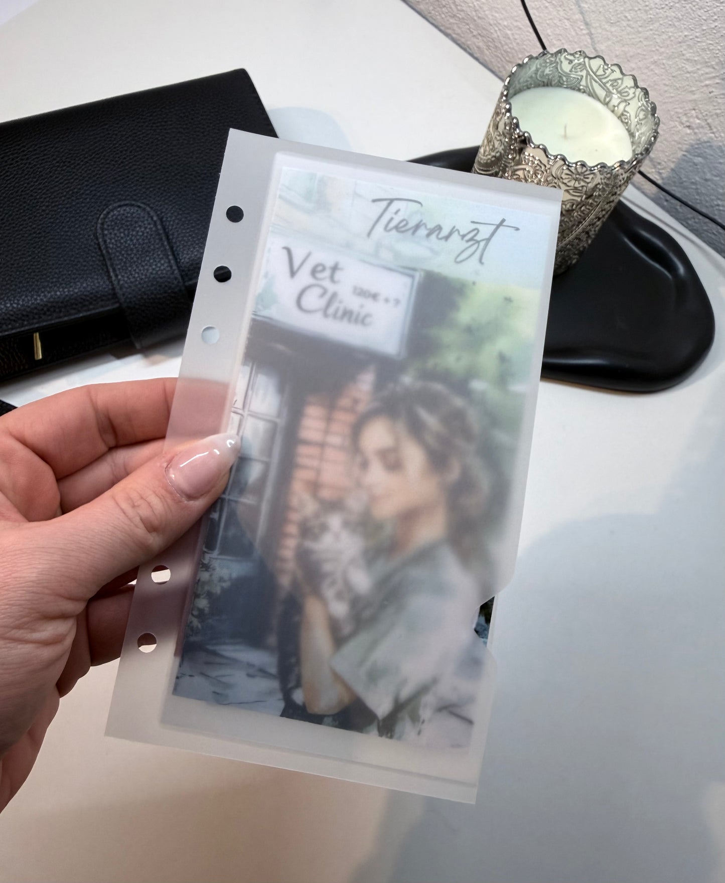 Budget Doppel Umschlag matt - blanko