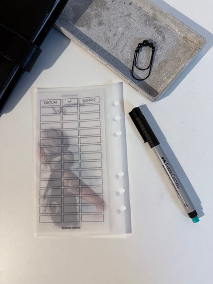 Sparchallenge Tattoo - mit Tracker - beliebiges Sparziel
