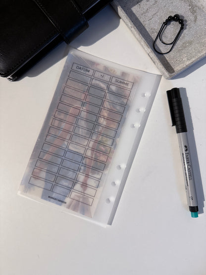 Sparchallenge Shopping - mit Tracker - beliebiges Sparziel