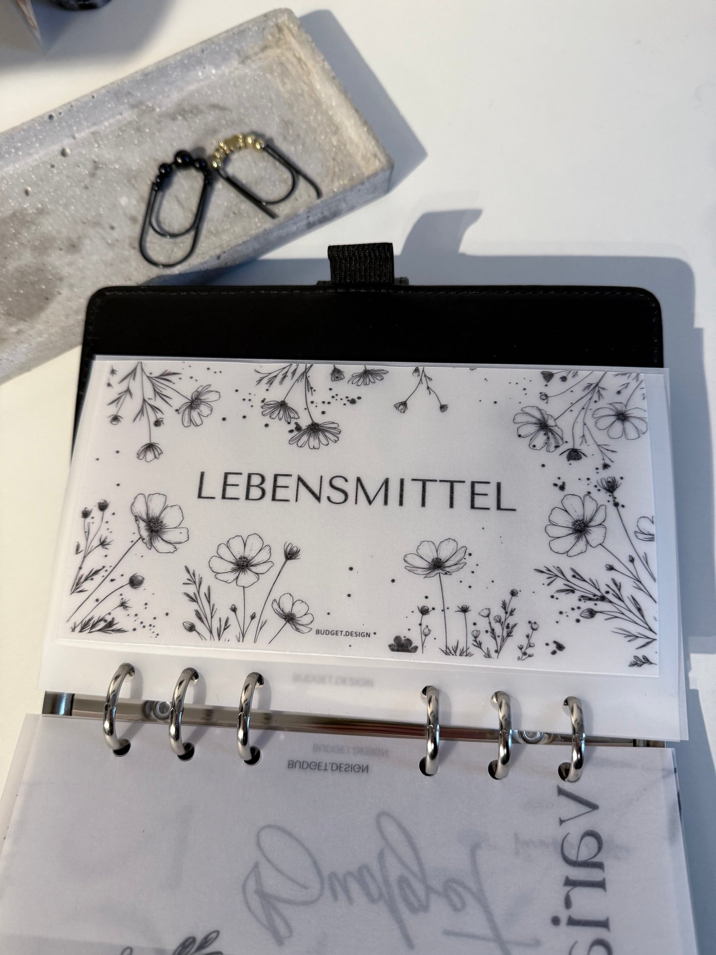 Budget Umschlag matt - Flower Power