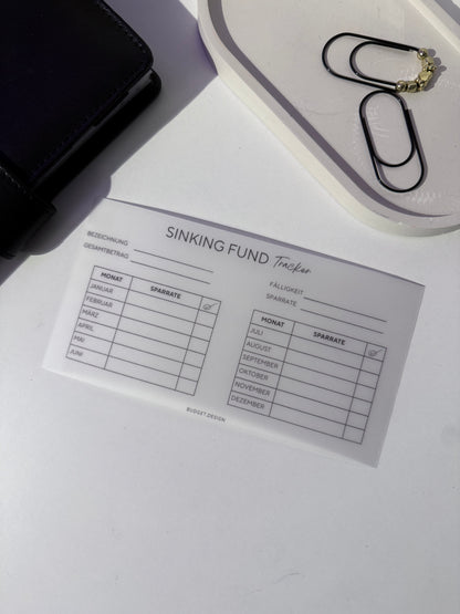 Sinking Fund Tracker A6