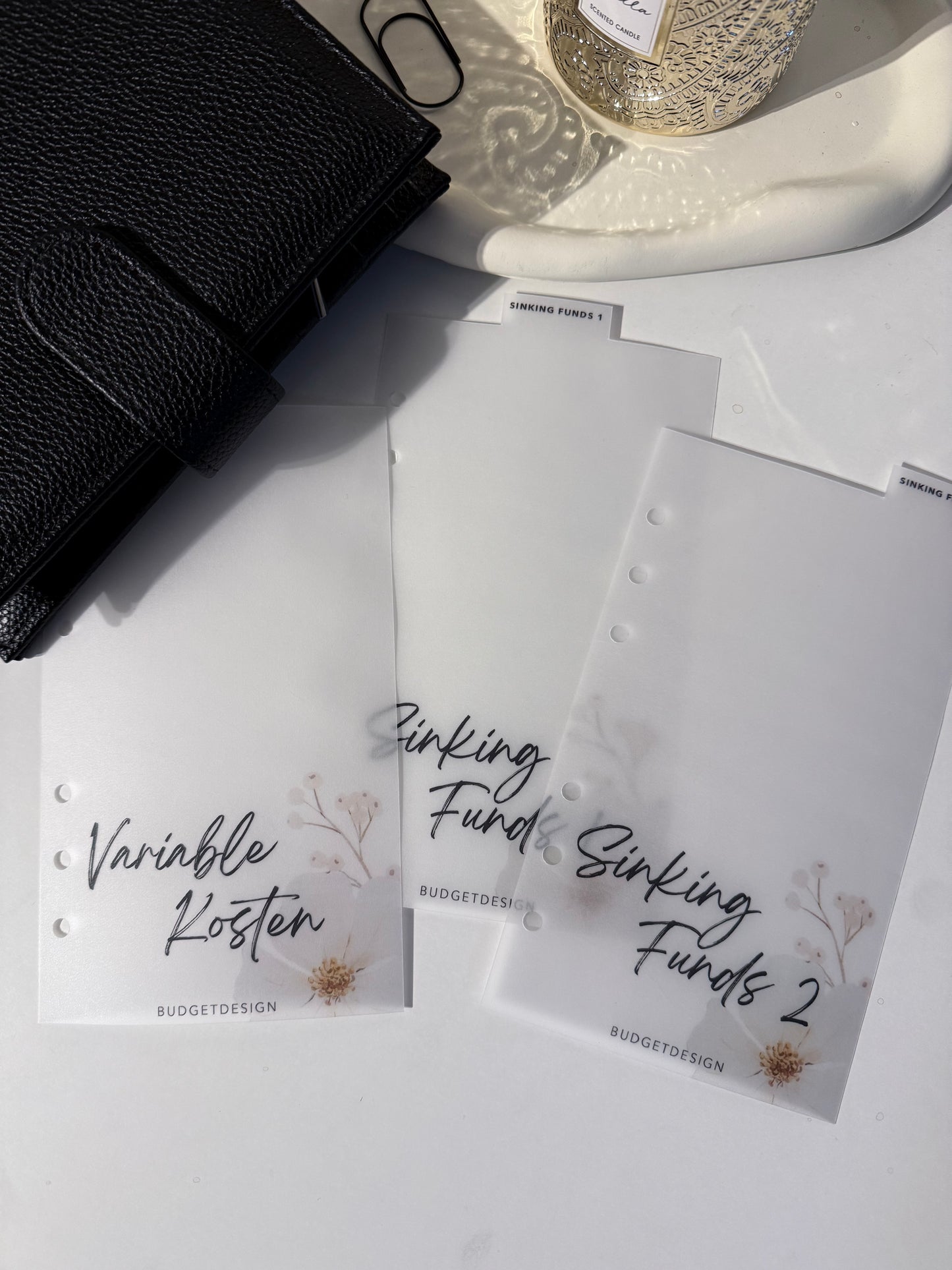 🌸 Budget Starterset „White Bloom“ – Für deinen stilvollen Finanz-Neustart 🌸