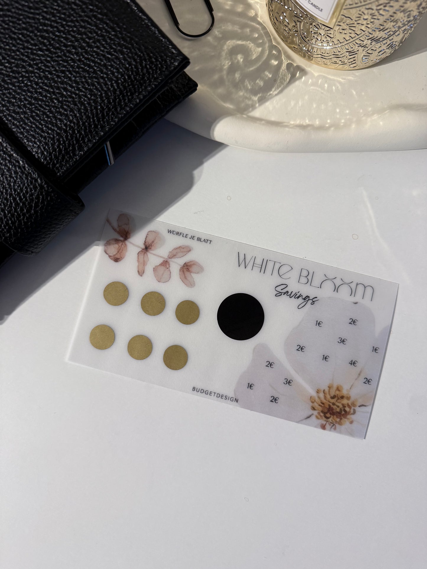 🌸 Budget Starterset „White Bloom“ – Für deinen stilvollen Finanz-Neustart 🌸